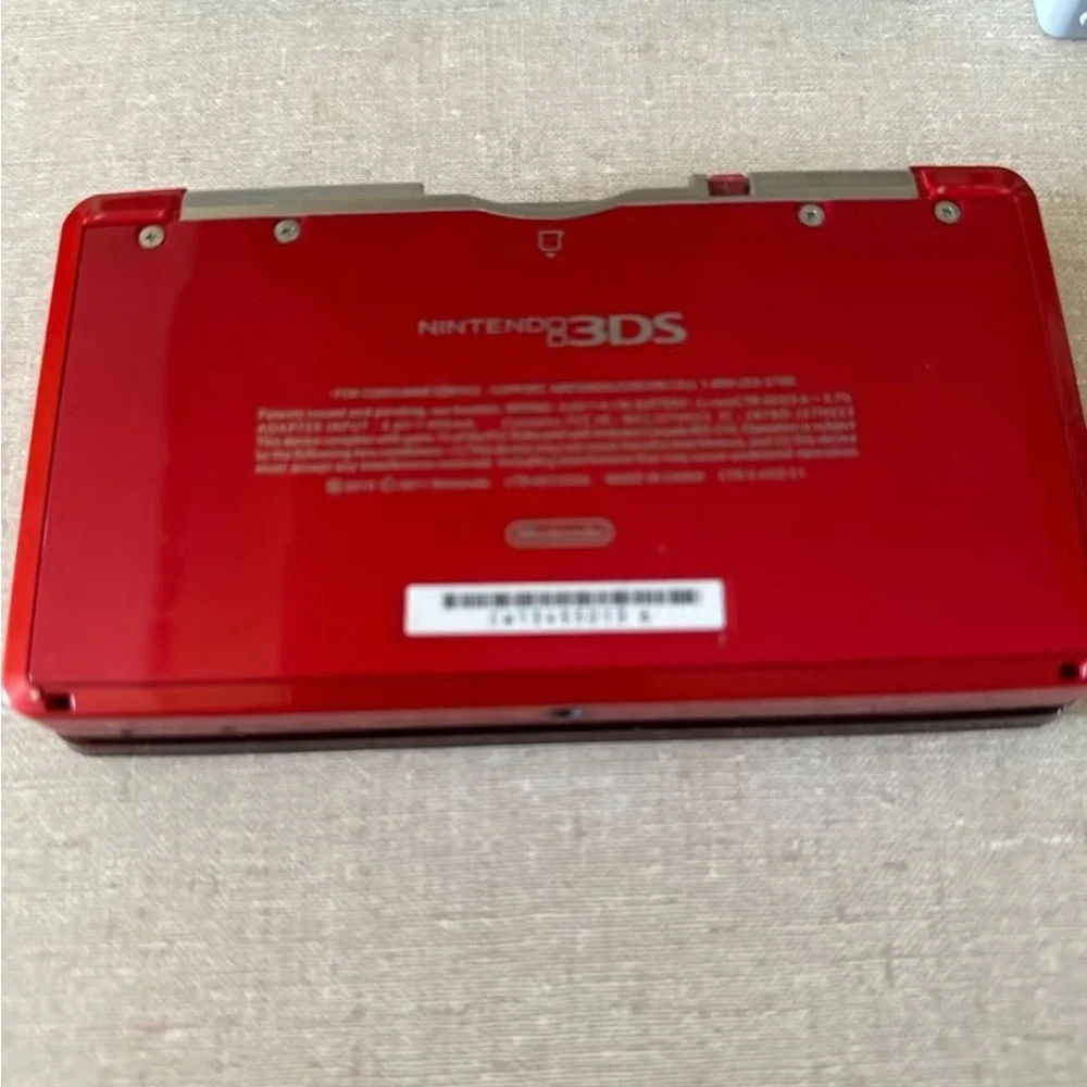 Nintendo DS Glossy Red Handheld Console with Game